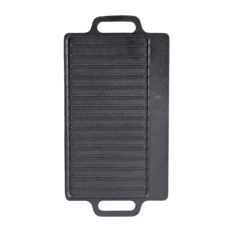 Chapa de grelhar em ferro fundido dupla face, 33x20 cm - Produtos para comparar