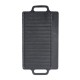 Chapa de grelhar em ferro fundido dupla face, 33x20 cm | Placa de ferro fundido |  |