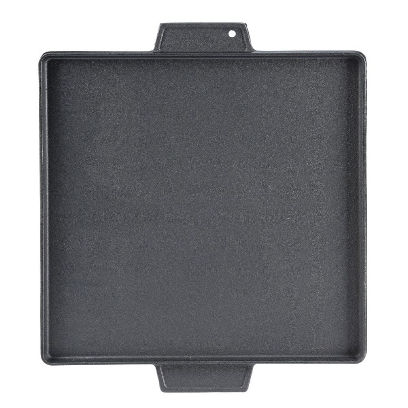 Chapa de grelhar em ferro fundido dupla face, 38x38 cm | Placa de ferro fundido Chapa de grelhar em ferro fundido dupla face, 38x38 cm | Placa de ferro fundido | |