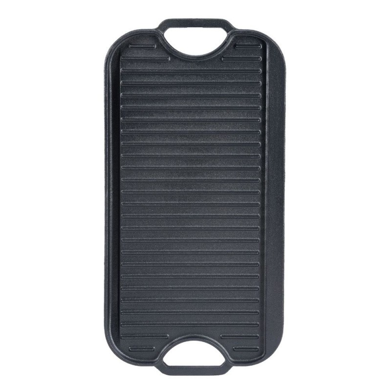 Chapa de grelhar em ferro fundido dupla face, 51x26 cm - Produtos para comparar