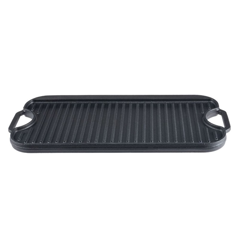 Chapa de grelhar em ferro fundido dupla face, 51x26 cm - Produtos para comparar