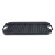 Chapa de grelhar em ferro fundido dupla face, 51x26 cm | Placa de ferro fundido Chapa de grelhar em ferro fundido dupla face, 51x26 cm | Placa de ferro fundido | |