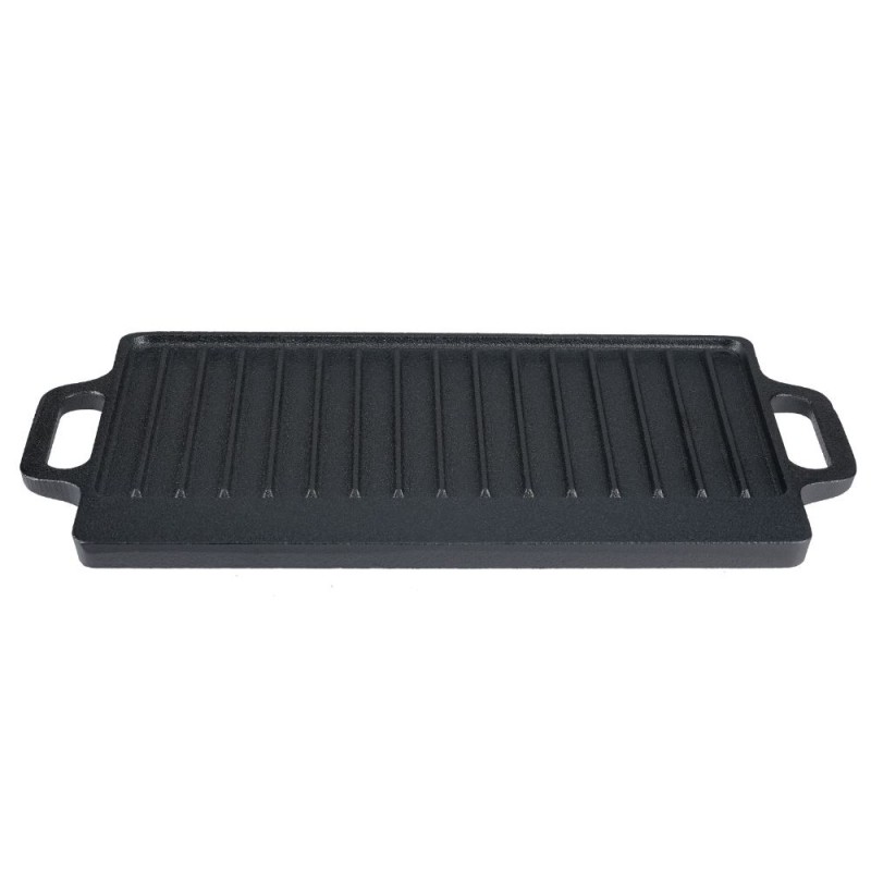 Chapa de grelhar em ferro fundido dupla face, 33x20 cm - Produtos para comparar