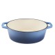 Panela em ferro fundido esmaltado, Azul, oval, 33x27см | Panela de ferro fundido Panela em ferro fundido esmaltado, Azul, oval, 33x27см | Panela de ferro fundido | |
