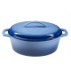 Panela em ferro fundido esmaltado, Azul, oval, 33x27см | Panela de ferro fundido Panela em ferro fundido esmaltado, Azul, oval, 33x27см | Panela de ferro fundido | |