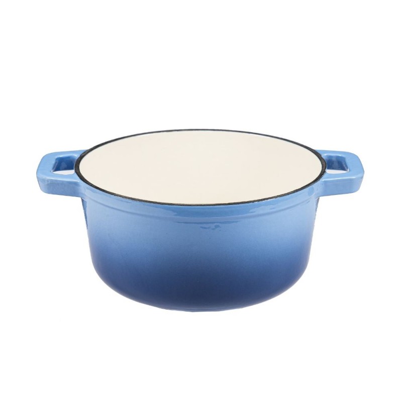 Panela em ferro fundido esmaltado, Azul, Ф24 | Panela de ferro fundido |  |