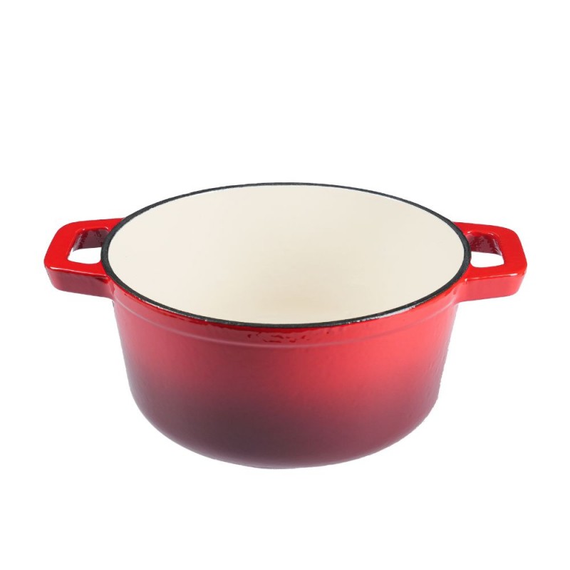 Panela em ferro fundido esmaltado, Vermelho, Ф24 | Panela de ferro fundido Panela em ferro fundido esmaltado, Vermelho, Ф24 | Panela de ferro fundido | |