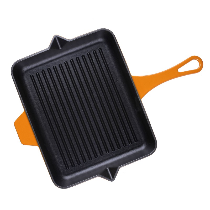 Frigideira de grelha em ferro fundido esmaltada Hosse, Dijon, 26x32cm - Produtos para comparar