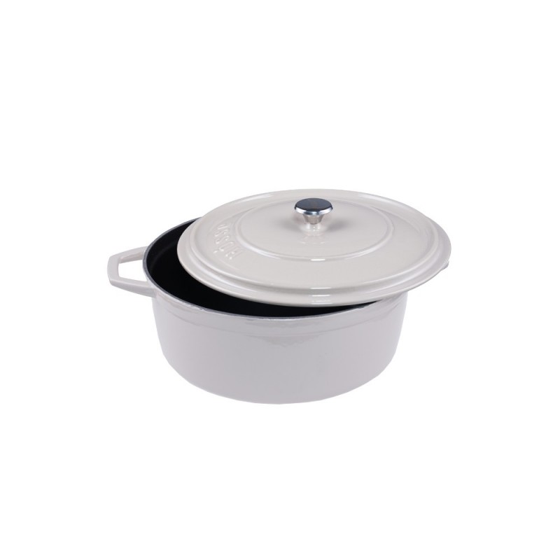 Panela funda de ferro fundido Hosse, Ivory, Ф12 - Produtos para comparar