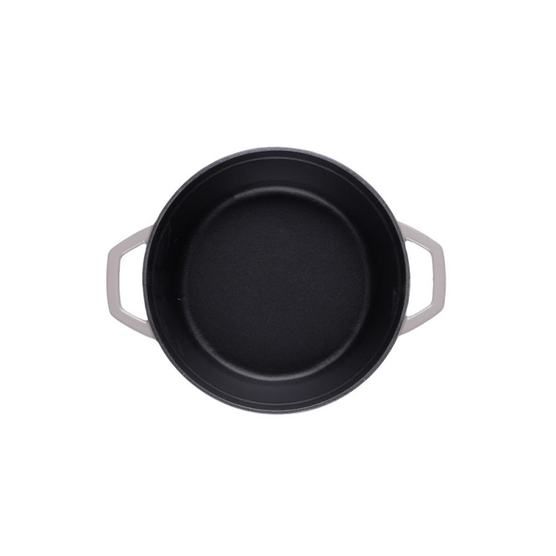 Panela funda de ferro fundido Hosse, Ivory, Ф12 | Panela de ferro fundido Panela funda de ferro fundido Hosse, Ivory, Ф12 | Panela de ferro fundido | |