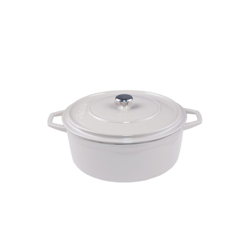 Panela funda de ferro fundido Hosse, Ivory, Ф12 - Produtos para comparar