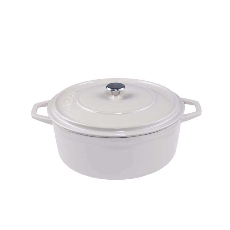 Panela funda de ferro fundido Hosse, Ivory, Ф20 - Produtos para comparar