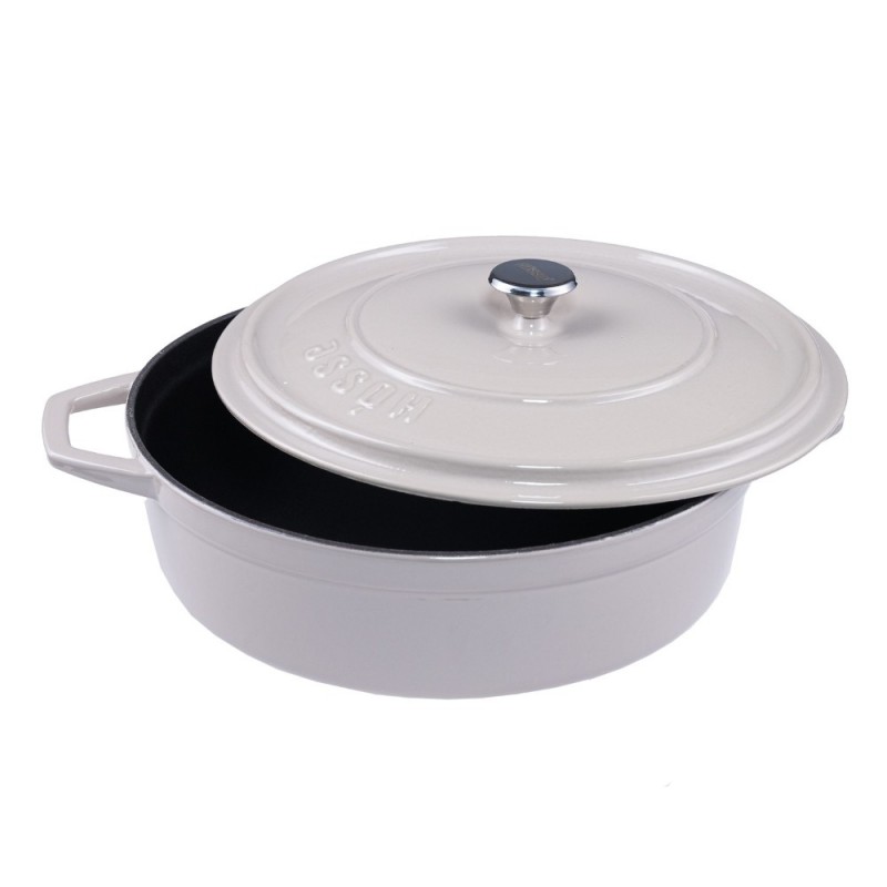 Panela rasa de ferro fundido Hosse, Ivory, Ф28 - Todos os produtos