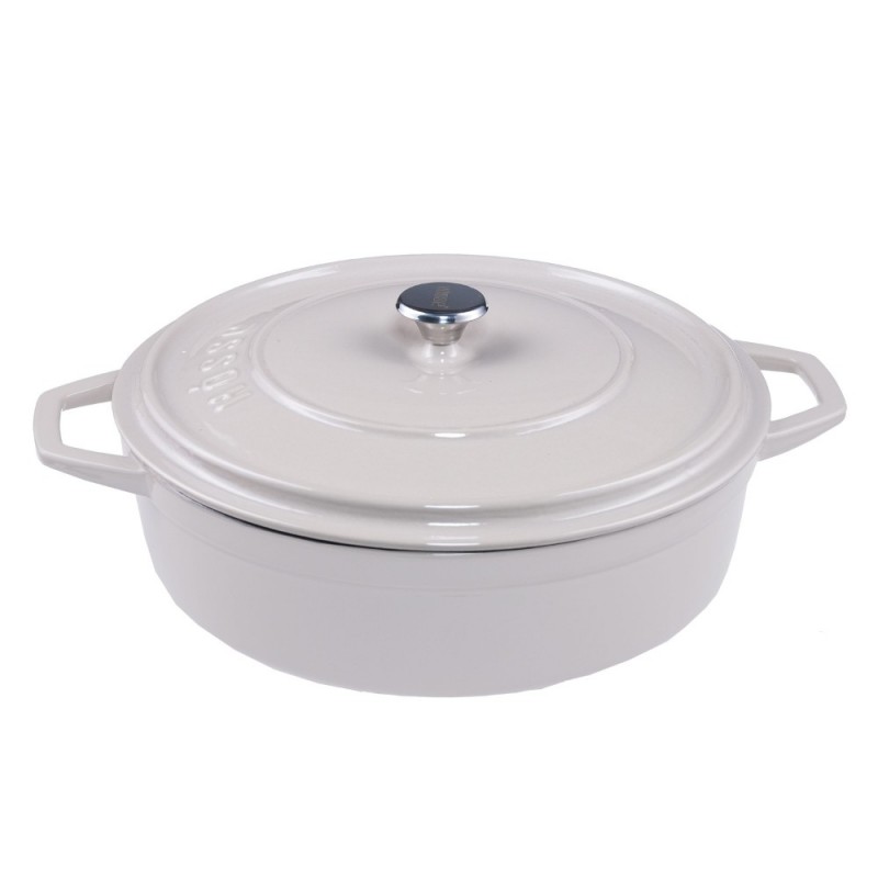 Panela rasa de ferro fundido Hosse, Ivory, Ф28 - Todos os produtos